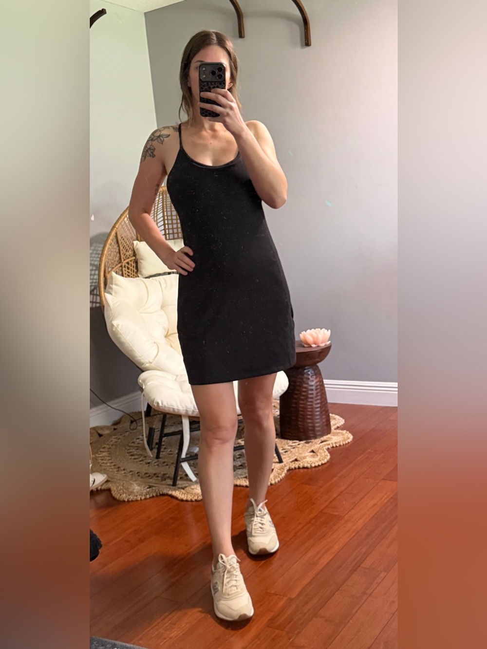 Old Navy Olive Green and Black athletic Dress - Picture 3 of 4